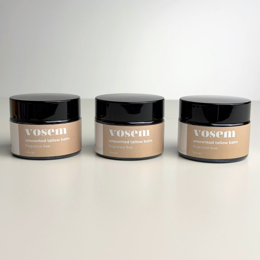 VOSEM Trio Без Аромат (Baby Balm) - 3 броя крем с телешка лой без аромат