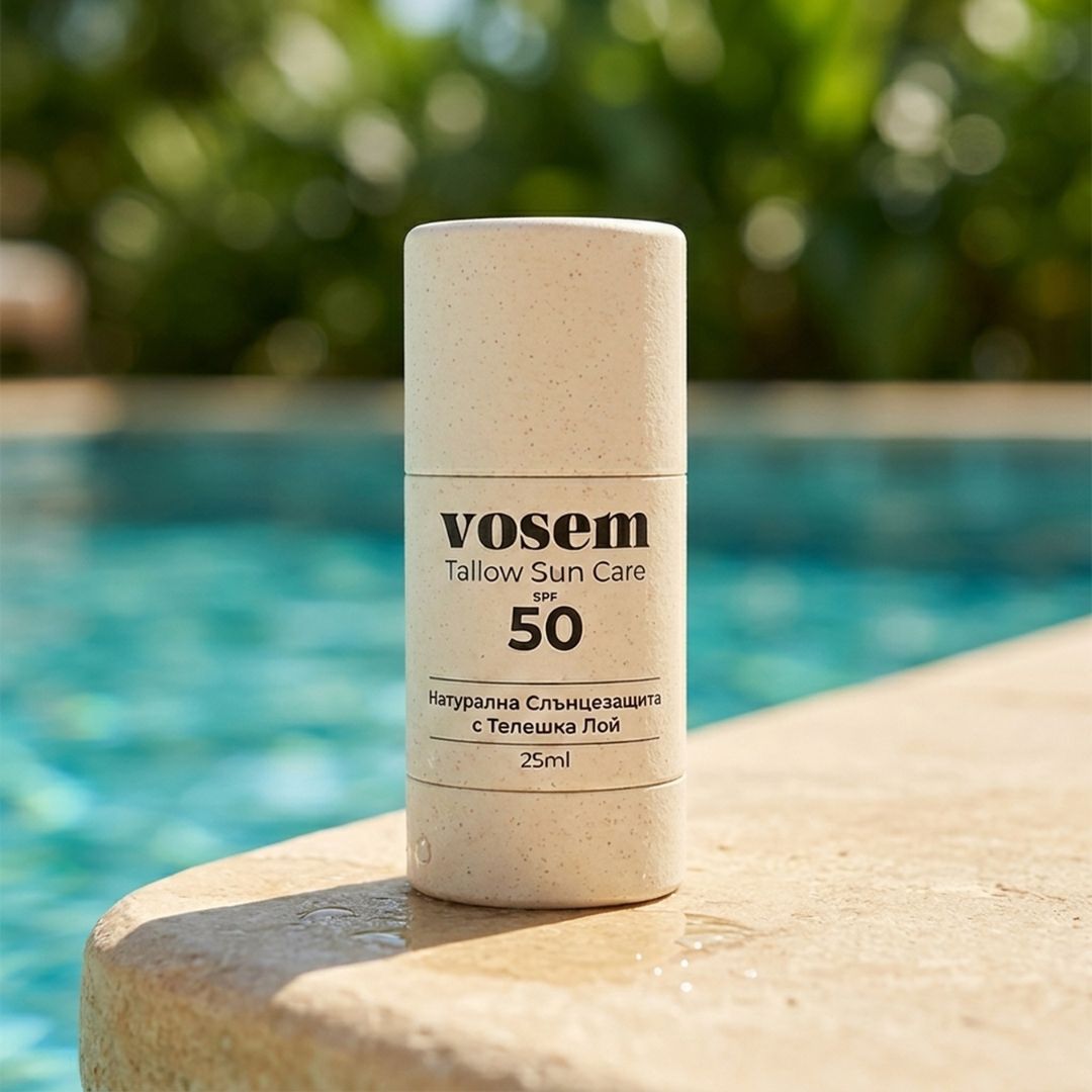 Натурален Слънцезащитен Стик за Лице SPF50 с Телешка Лой